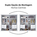 Ver imagem 5 de Guarda Roupa Casal 2 Portas de Correr com Espelho Versale 241 cm Branco Absoluto Zanz