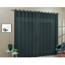 Ver imagem 2 de Cortina Voil Sala Ou Quarto 4,00x2,50 Ilhós Cromado:Cinza