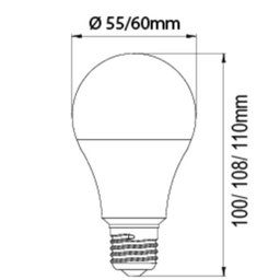 Lâmpada Led Bulbo A60 9w E27 3000k Luz Quente Bivolt Decoração - 6