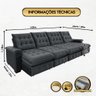 Sofá Coliseu 4.00m Retrátil e Reclinável Super Pillow - 2