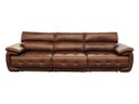 Ver imagem 1 de Sofá Retrátil e Reclinável de Couro Filipinas (3 Módulos) 3,30 M Soft Tabaco - Mempra Design