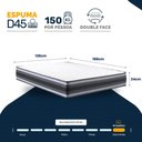 Ver imagem 3 de Colchão de Espuma D45 Double Face Territory Hellen Casal 138cm