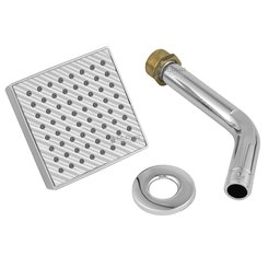 Ducha Chuveiro Aquecedor Solar Gás Flatt Quadrado Articulado:Cromado - 4