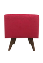 Ver imagem 1 de Puff Pé Palito Quadrado Não É Segredo Suede Liso Vermelho 40x45