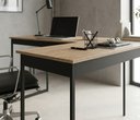 Ver imagem 4 de Escrivaninha em L Industrial Mesa de Canto para Escritório e Home Office em Madeira e Metal - Mel