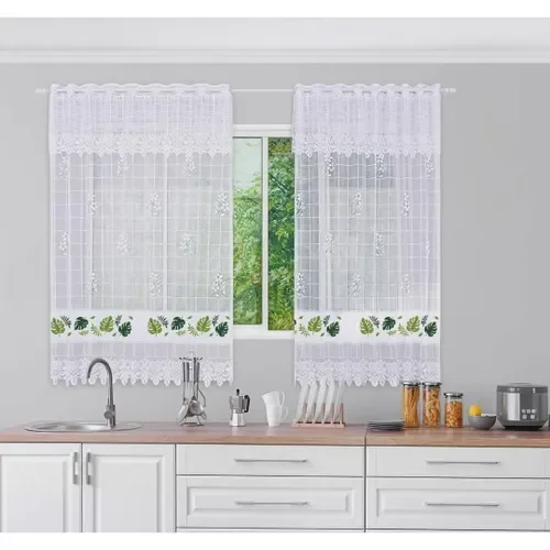 Ver imagem 6 de Cortina para Cozinha com Bandor 1,30 X 2.10 Indicada para Bastão 1,50:costela de Adão