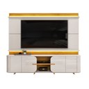 Ver imagem 2 de Estante para Tv até 75 Polegadas 200cmx240cm Ripado 100% Mdf com Led Lord