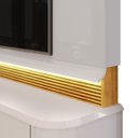 Ver mais imagens de Estante e Home Theater Ripado para TV até 75 Polegadas com 100% MDF 240CMX200CM LED Lord Marrom Bali