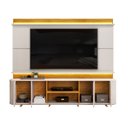 Ver imagem 4 de Estante e Home Theater Ripado para TV até 75 Polegadas com 100% MDF 240CMX200CM LED Lord Marrom Bali