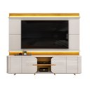 Ver imagem 2 de Estante e Home Theater Ripado para TV até 75 Polegadas com 100% MDF 240CMX200CM LED Lord Marrom Bali