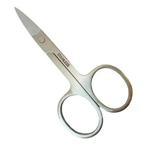 Tesoura Profissional Sobrancelhas, Unha e Cílios Inox