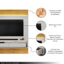 Ver imagem 3 de Painel Suspenso Solan Tv 70" 2 Gavetas Bali/cedro G18 - Gran Belo