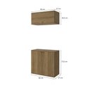 Ver imagem 2 de Conjunto para Banheiro com Basculante Kappesberg Celeste 2 Peças Nogueira 80cm