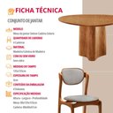 Ver imagem 6 de Sala de Jantar Mesa Selene 135cm Tampo Laminado Organico e 4 Cadeiras Solaris Soft