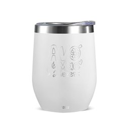 Copo Térmico Aduze Cuia Classic Avó É Mãe 2 Vezes 300ml - Branco - 1