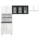 Ver imagem 2 de Armário de Cozinha de Aço com Vidro 3 Peças Topázio