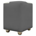 Ver imagem 5 de Puff Decorativo Quadrado Penteadeira Urban - Cinza-bege Corino