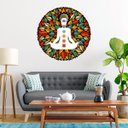 Ver imagem 2 de Adesivo de Parede - Mandala Meditação Dekalque Adesivo Adesivo de Parede Recortado 60X60