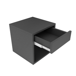 Mesa de Cabeceira Compacta com Gaveta - Organização- Quarto/sala/escritório/comércio -preto - 3