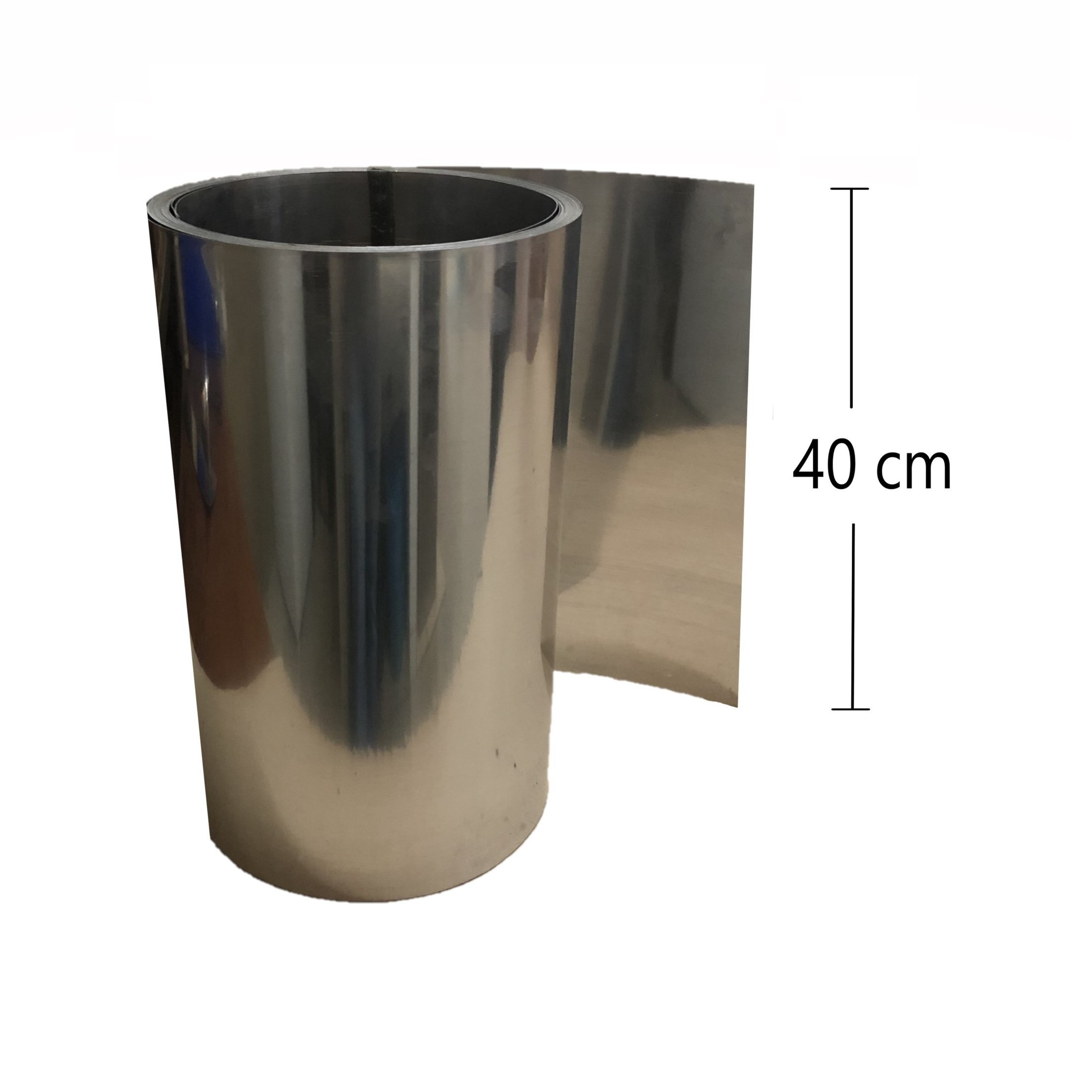 Bobina de Aluminio para Calha Rufo Pingadeira Algerosa Largura 40cm X 10 Mts