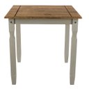 Ver imagem 2 de Mesa de Jantar Quadrada de Madeira Cinza Lavado