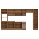 Ver imagem 4 de Cozinha Modulada Completa Botanic 8 Peças (3aéreos+2balcões+2paneleiros+1complemento) S/pia M658