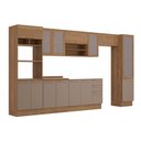 Ver imagem 2 de Cozinha Modulada Completa Botanic 8 Peças (3aéreos+2balcões+2paneleiros+1complemento) S/pia M658