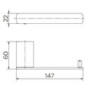 Ver imagem 2 de Papeleira Docolflat 9000 Ouro Escovado Docol