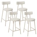 Ver imagem 1 de Kit 04 Banquetas Baixa Cozinha Sala Jantar Bancada Milão Arena L02 Linho Champagne - lyam decor