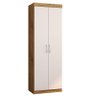 Guarda Roupa Casal 20033 com Cômoda 8000 Flex e Multiuso 6020 Freijó Baunilha - Araplac - 2