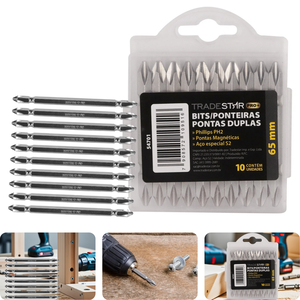 Bits Ponteira Dupla 110 Mm Ph2 Philips Imantada Tradestar