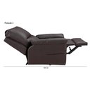 Ver imagem 5 de Poltrona Cadeira Reclinável Idoso Madri Motorizada Corano Marrom 310 Império