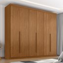 Ver imagem 6 de Guarda Roupa Casal New Monumental 6 Portas com Cômoda Primordial Max 4 Gavetas Cinamomo Fosco-