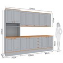 Ver imagem 3 de Cozinha Modulada c/T 6 Peças Aspen Cinza