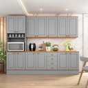 Ver imagem 1 de Cozinha Modulada c/T 6 Peças Aspen Cinza
