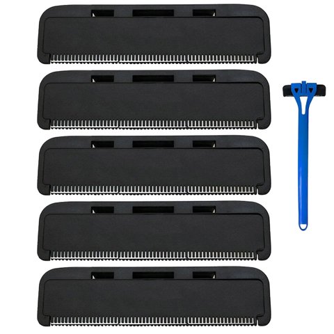 Lamina de Reposiçao para Depilador Kit 5 Unidades Aparador Pelos Costas Barriga Braço Higienico Depi