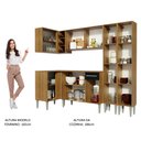 Ver imagem 6 de Armário de Cozinha Completa de Canto 293cm Rustic Emilly Line Madesa 06