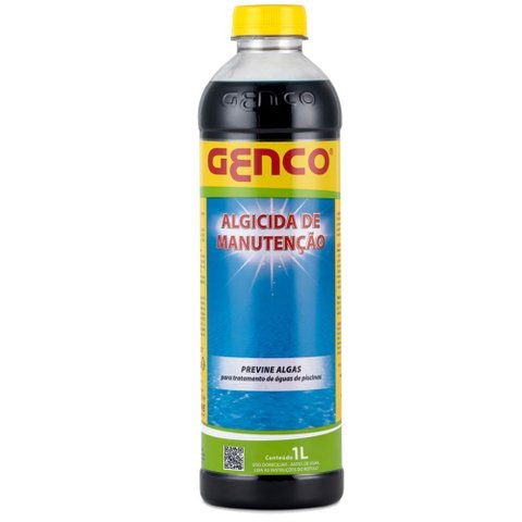 Algicida Manutenção para Tratamento de Piscina 1 Litro - 453130a - Genco Pool-tratamento Algicida Ch
