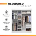 Ver imagem 7 de Guarda Roupas Casal 3 Portas de Correr com Espelho Sami