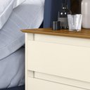 Ver imagem 3 de Mini Cômoda EJ 3 Gavetas Mesa Cabeceira Decoração Quarto Casal Solteiro Infantil - Off White/