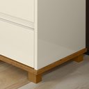 Ver imagem 4 de Mini Cômoda EJ 3 Gavetas Mesa Cabeceira Decoração Quarto Casal Solteiro Infantil - Off White/