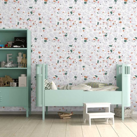 Papel de Parede New Terrazzo 9 Arte Destaque 2,50 Metros