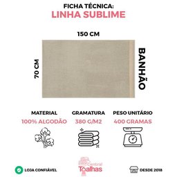 Kit 4 Toalhas Banhão Gigante Sublime 70x150cm Central Toalhas - Kit 2 - 2