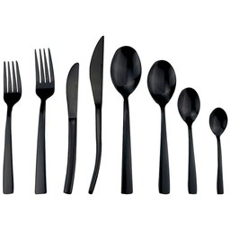Faqueiro Ravel 48 Peças Fracalanza em Aço Inox - Preto - 1