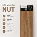Ver mais imagens de Piso Vinílico Colado Nut 10 Réguas 121,92 x 22,86cm (2,787m²) Graddus
