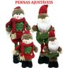 Dupla Bonecos Natalino Pernas Ajustáveis Boneco e Neve Noel - 5
