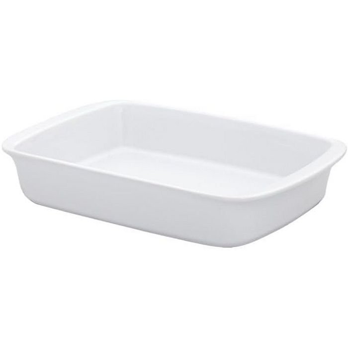 Conjunto 4 Travessas Refratária Tango Grande 40x24x7 Cm Branco Oxford - 1