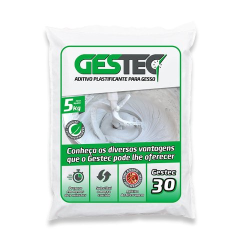 Gestec 30 Aditivo Plastificante para Gesso 5kg