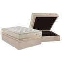 Ver imagem 1 de Conjunto Box Baú Casal: Colchão Molas Herval Maxspring C1626 + Base Crc Suede Clean (138x188)