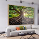 Ver imagem 1 de Quadro Decorativo Árvore Raízes Sala Quarto Casa Escritório